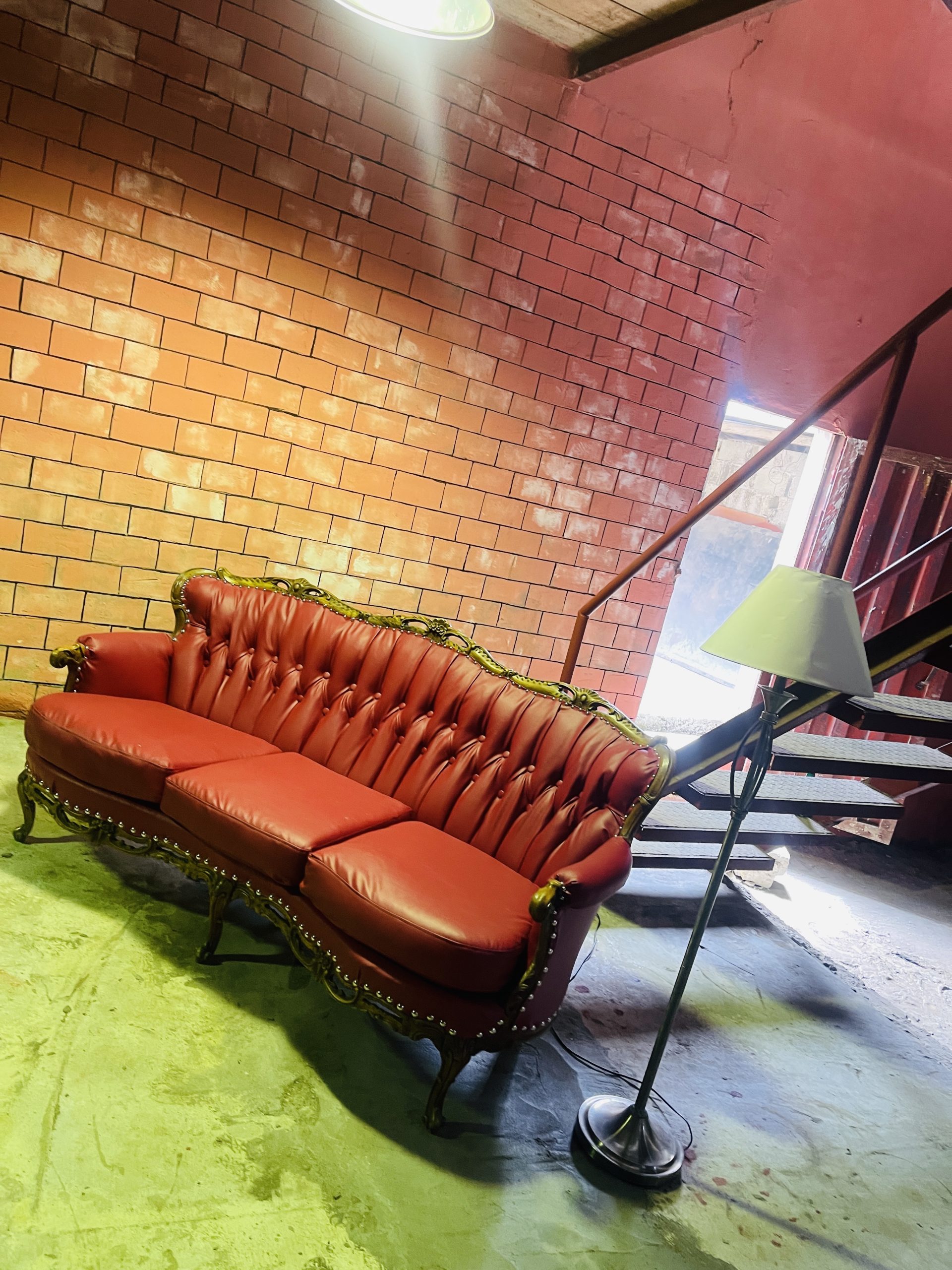 Vintage Red Sofa